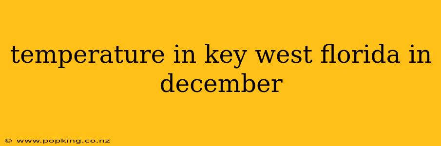 temperature in key west florida in december