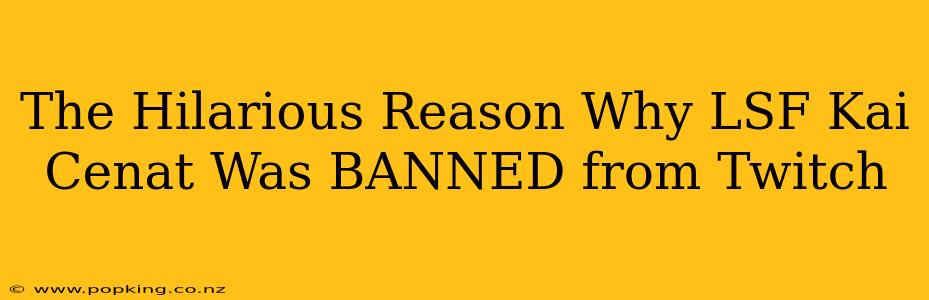The Hilarious Reason Why LSF Kai Cenat Was BANNED from Twitch