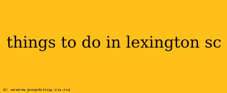 things to do in lexington sc