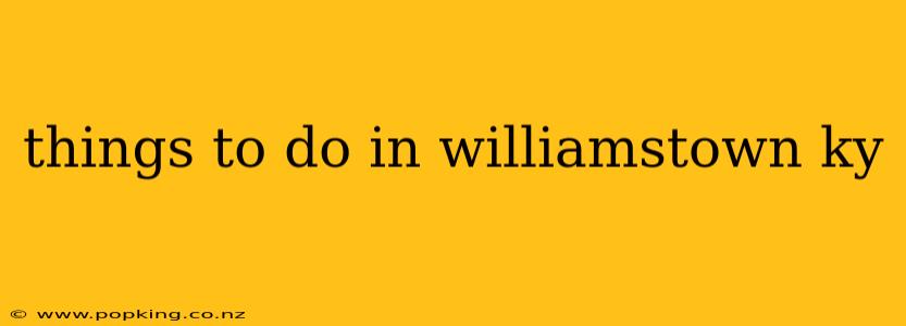 things to do in williamstown ky