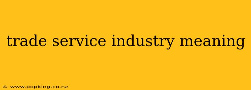 trade service industry meaning