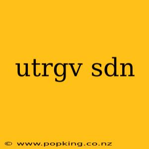 utrgv sdn