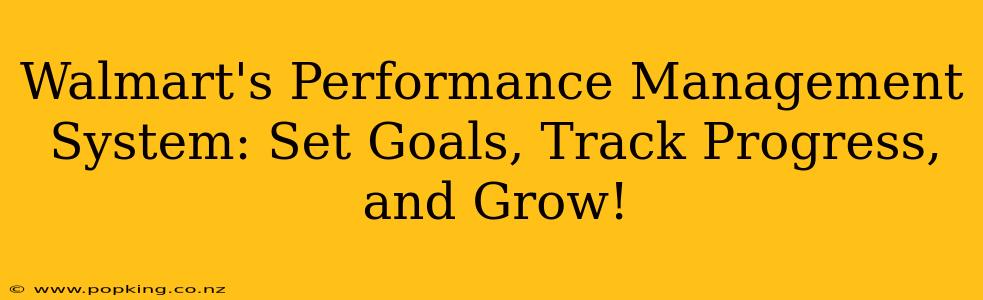 Walmart's Performance Management System: Set Goals, Track Progress, and Grow!