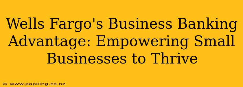 Wells Fargo's Business Banking Advantage: Empowering Small Businesses to Thrive