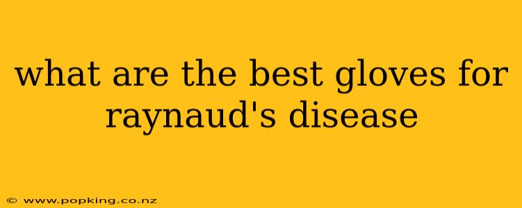 what are the best gloves for raynaud's disease