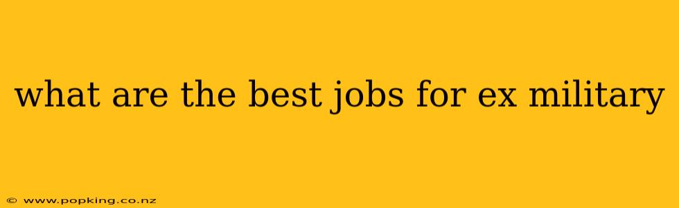what are the best jobs for ex military