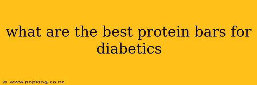 what are the best protein bars for diabetics