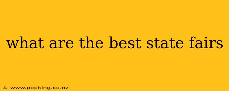 what are the best state fairs