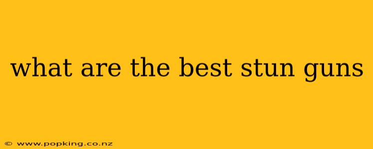 what are the best stun guns