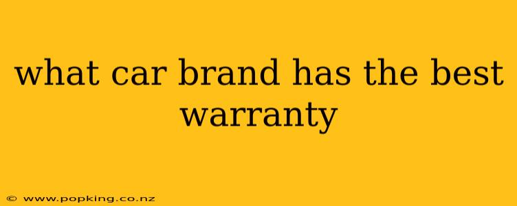 what car brand has the best warranty