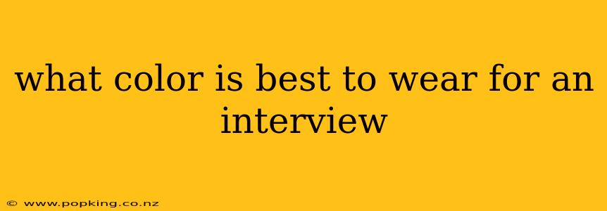 what color is best to wear for an interview