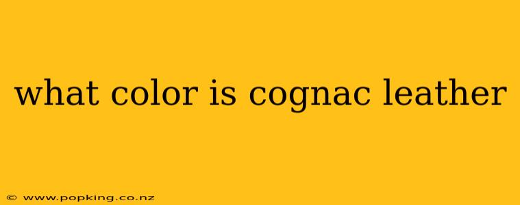 what color is cognac leather