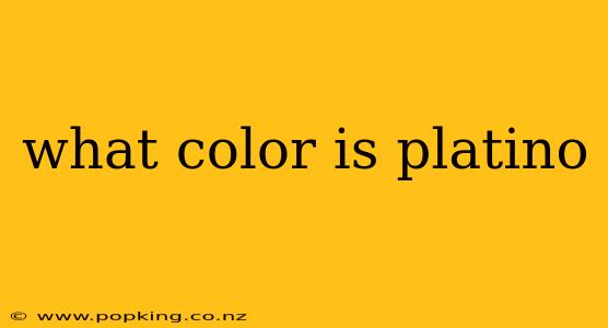 what color is platino