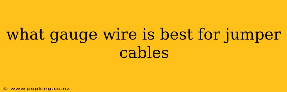 what gauge wire is best for jumper cables