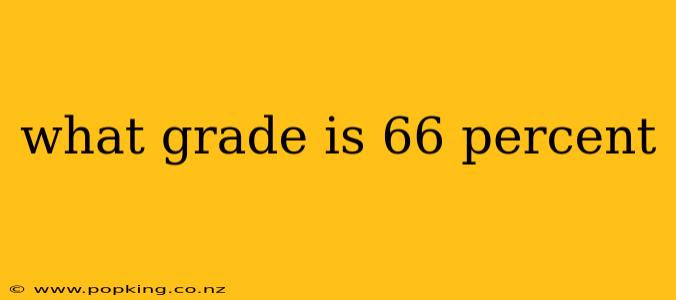 what grade is 66 percent