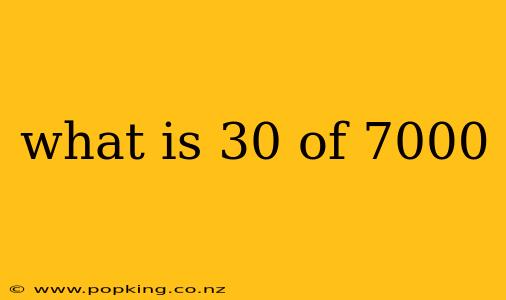 what is 30 of 7000