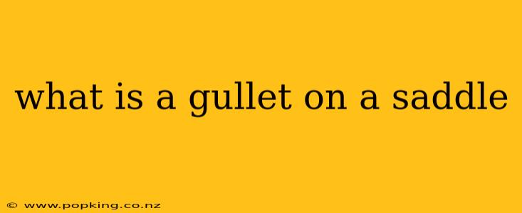 what is a gullet on a saddle