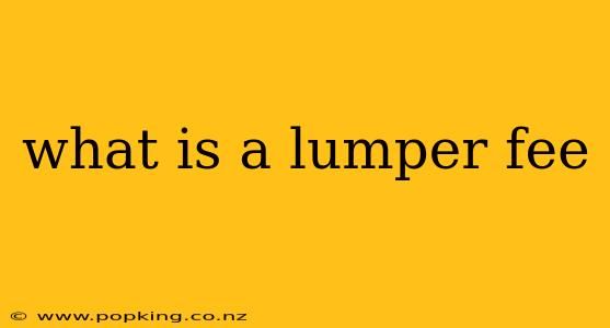 what is a lumper fee