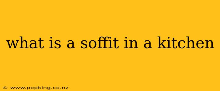 what is a soffit in a kitchen
