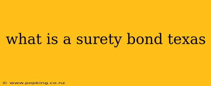 what is a surety bond texas