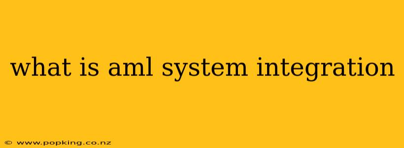 what is aml system integration