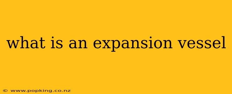what is an expansion vessel
