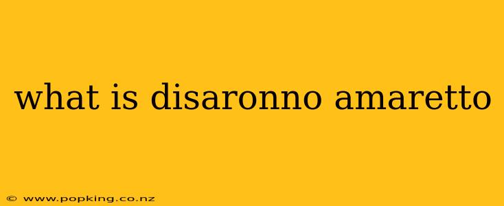 what is disaronno amaretto