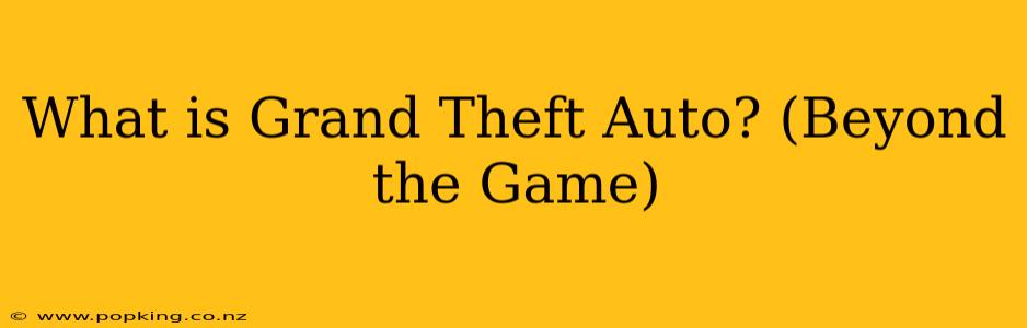 What is Grand Theft Auto? (Beyond the Game)