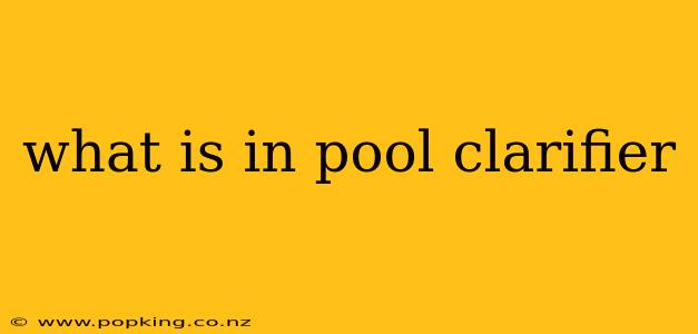 what is in pool clarifier