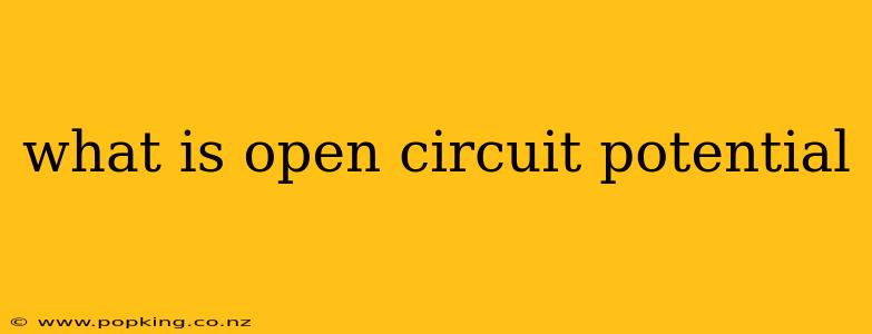what is open circuit potential