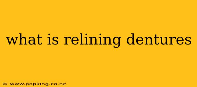 what is relining dentures