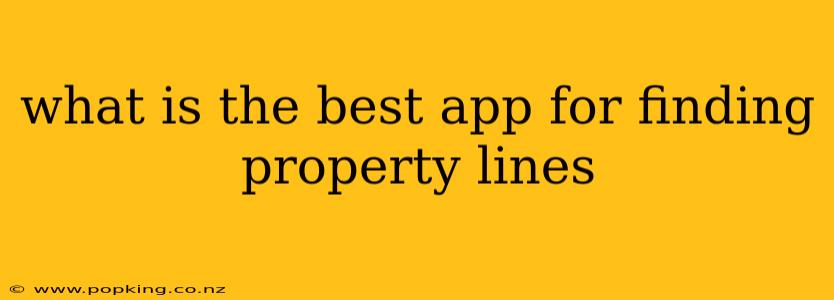 what is the best app for finding property lines