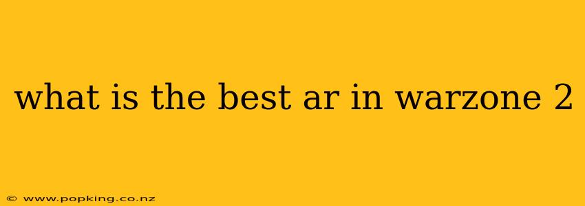 what is the best ar in warzone 2