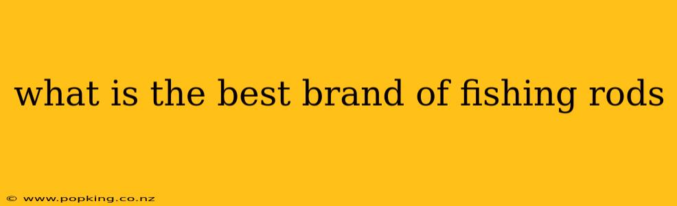 what is the best brand of fishing rods