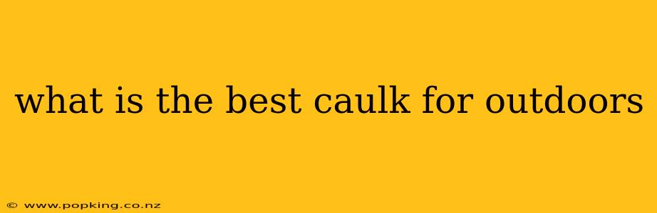 what is the best caulk for outdoors
