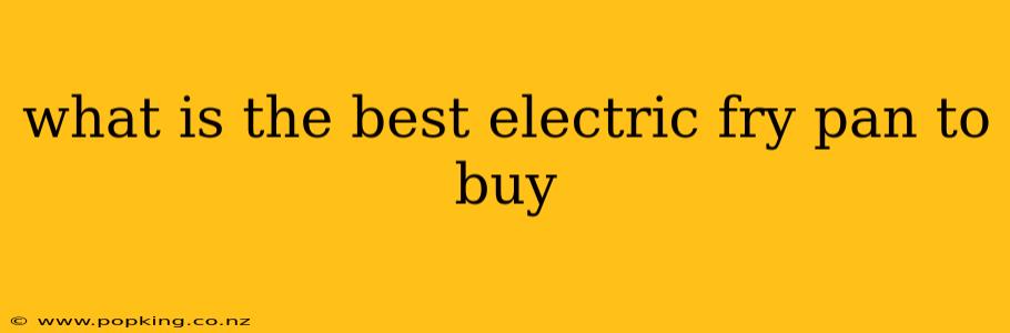 what is the best electric fry pan to buy