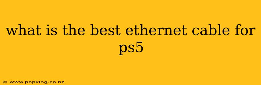 what is the best ethernet cable for ps5
