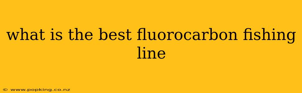 what is the best fluorocarbon fishing line