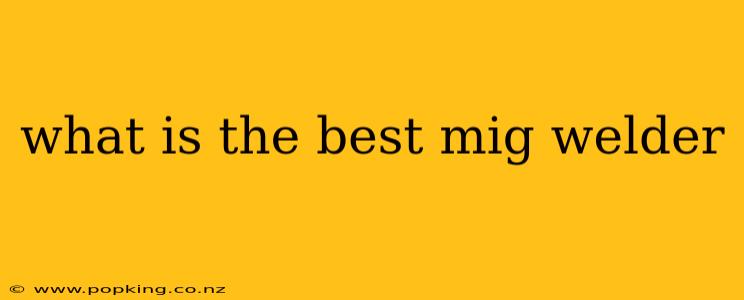 what is the best mig welder