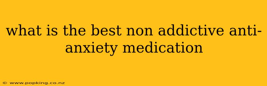 what is the best non addictive anti-anxiety medication