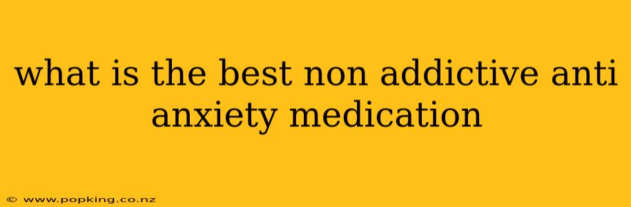 what is the best non addictive anti anxiety medication