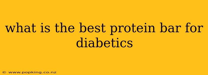 what is the best protein bar for diabetics