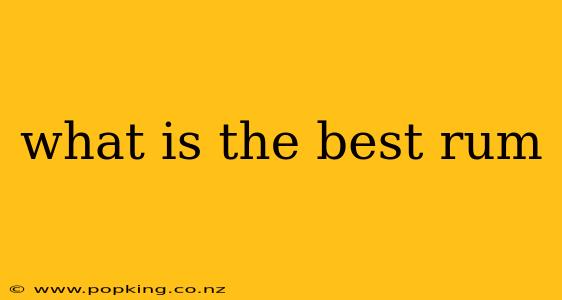 what is the best rum