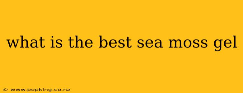 what is the best sea moss gel
