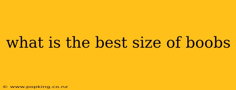 what is the best size of boobs