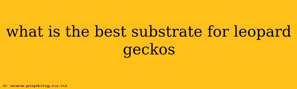 what is the best substrate for leopard geckos