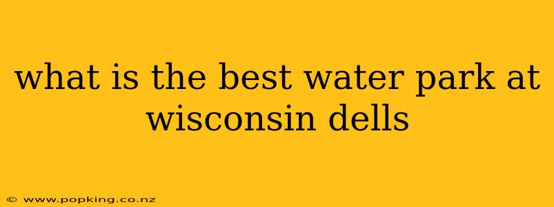 what is the best water park at wisconsin dells