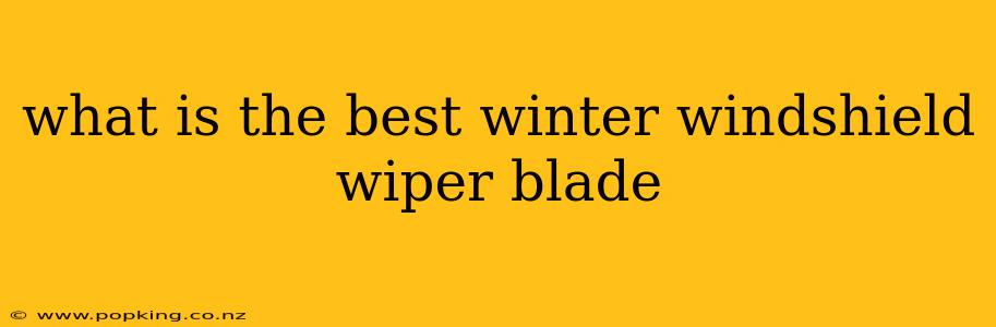 what is the best winter windshield wiper blade