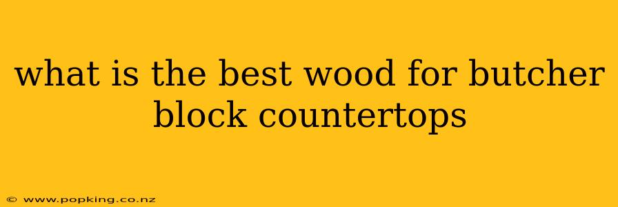 what is the best wood for butcher block countertops