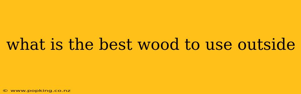 what is the best wood to use outside